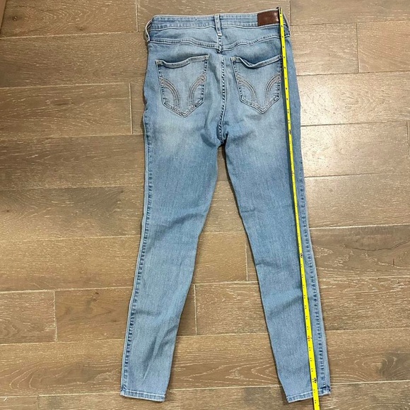 Hollister Classic Blue Denim Skinny Cigarette Jeans 3S teen short ultra slim - Picture 6 of 6